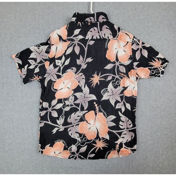 Margaritaville Shirt Mens Size Small Short Sleeve Button Down Floral Hawaiian - Picture 2 of 15
